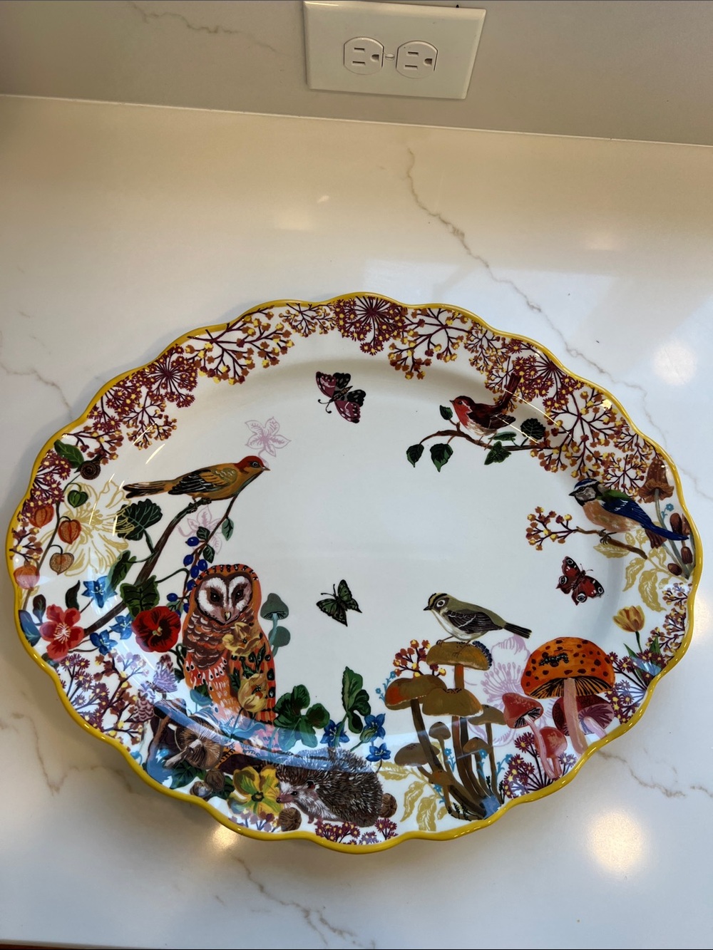 Nathalie Lete’ Woodland Botanical & Bird Serving Platter - Picture 5 of 6